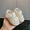 女宝宝凉鞋夏季6-12个月透气婴儿公主鞋软底防滑皮鞋0-1岁2学步鞋