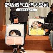 宠物猫咪外出大容量果冻双肩包牛津布便携双肩猫背包用品