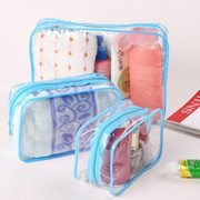 韩版加厚pvc透明防水洗漱袋化妆包洗漱包，男女旅行套装收纳袋