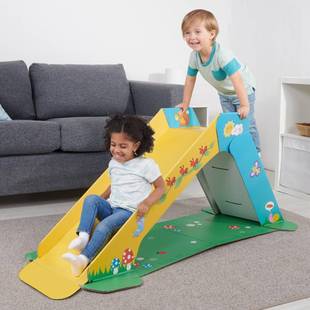 可折叠滑梯儿童室内小型滑滑梯，纸质易存放(易存放)收纳宝宝玩具家用