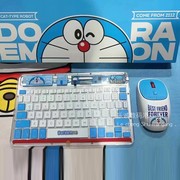 正版哆啦A梦夜光无线蓝牙键盘鼠标套装平板电脑轻薄静音便携式办