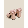 2024lolita软妹单鞋小个子芭比粉色超高跟鞋粗跟法式玛丽珍鞋