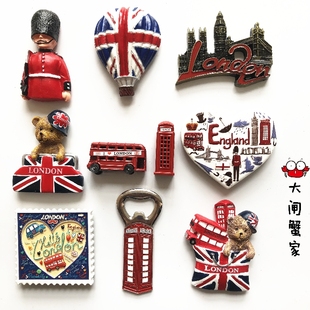 英国冰箱贴磁贴立体特色英伦纪念伦敦建筑景点伴手礼礼物磁铁