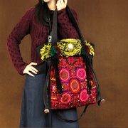 米娅原创民族风中国风刺绣，包大容量国潮旅行包，单肩包斜挎包帆布包