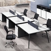 职员办公桌椅组合办公家具屏风员工位简约现代办公室多人位电脑桌