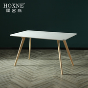 霍客森北欧 ins轻奢长方形桌家用餐厅桌子现代简约小户型实木餐桌