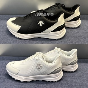 24春季男女情侣同款高尔夫球鞋系带拼色防滑运动鞋子韩国