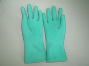 绿色加厚绒里手套 橡胶乳胶手套 洗衣洗碗家用家务清洁手套