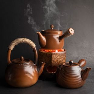 煮茶壶炭火家用茶台明火烧水陶壶耐高温泡茶水壶陶瓷茶壶套装