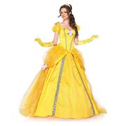 万圣节公主裙黄色仙女装欧洲复古宫廷服童话主题服装舞台服