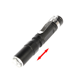 q5led强光手电伸缩变焦调焦笔式电筒含笔夹医用迷你手电