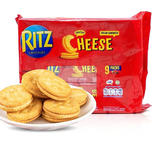 印尼卡夫乐之RITZ 芝士味柠檬味巧克力味夹心饼干243g奶酪咸香酥