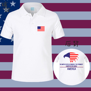 德国法国美国英国欧美国家国旗创意polo衫男女短袖t恤翻带领半袖