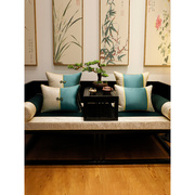 新中式现代沙发垫实木家具坐垫古典红木靠垫罗汉床垫子五件套定制