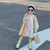 韩国童装女童春秋民族风文艺波西米亚公主洋气复古碎花长袖连衣裙