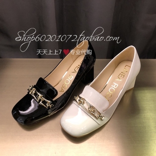Linea Rosa/恋尚萝莎~2023春季女鞋方头金属欧美浅口单鞋 4M61402