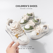 女童板鞋低帮学生儿童小白鞋2023秋季女鞋运动休闲中大童鞋子