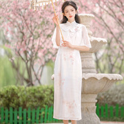 原创设计人面桃花中国风汉服复古日常汉元素改良旗袍套装新中式