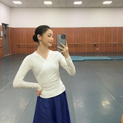 朝鲜舞莫代尔古典舞艺，考北舞舞蹈练功服现代舞，形体舞蹈上衣长袖女