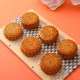 广式蛋黄莲蓉月饼20个苏式酥皮糕点传统手工老式中秋月饼黑芝麻