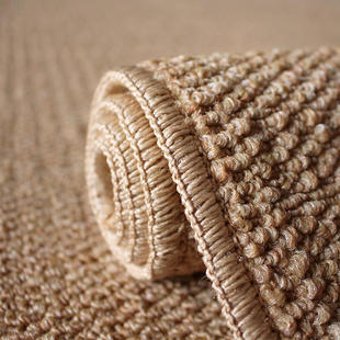 日式仿麻地毯素色客厅茶几垫卧室阳台榻榻米茶室地垫拍照背景毯