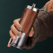 新手咖啡豆研磨机家用手摇，磨豆机不锈钢小型手动研磨器手磨送滤杯