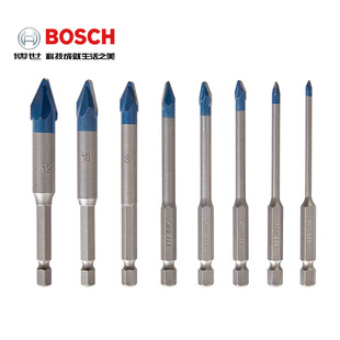 博世bosch电动工具附件，瓷砖钻头六角柄，硬质瓷砖钻头小蓝箭
