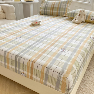 纯棉100全棉床笠单件床罩2023床垫保护罩，防尘床单床套罩1.8米