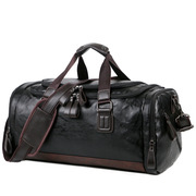 pu皮大容量旅行包男士商务出差行李，包旅游(包旅游)背包韩版手提单肩行李袋