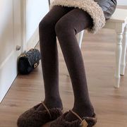 秋冬加绒加厚奶咖色连裤袜女保暖烟灰色打底裤袜显瘦咖啡色踩脚袜