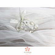 水钻珍珠蕾丝蝴蝶结，唯美高端婚礼结婚新娘，伴娘姐妹手环花