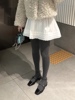 韩国东大门女装2024春冬时尚，显瘦高腰松紧镂空花边半身短裙