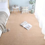 北欧灰色床边地毯卧室，高级感耐脏垫子房间大面积，全铺短毛地垫机洗