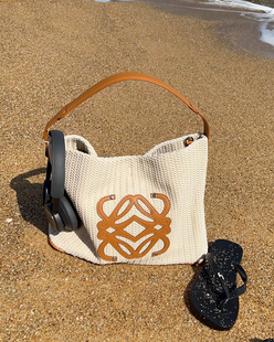 复古编织水桶包包大包女大容量托特包海边度假沙滩包草编包单肩包