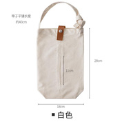 悬挂式帆布纸巾袋创意布艺车载纸抽盒简约日式餐厅纸巾盒收纳袋