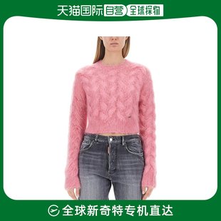欧洲直邮dsquared女士羊毛，毛衣针织衫粉红色