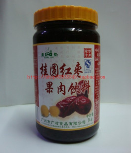  奶茶原料 奶茶设备 和COCO一样好喝的广村桂圆红枣茶果肉饮料1KG