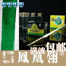 4冠 正品鸵鸟901 最有名的绿钢笔水钢笔墨水复古办公用品学生文具