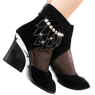 Mail original authentic new women's shoes high heel boots hot fashion sexy and comfortable in spring and summer women sandal network