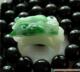 阳绿精品A级翡翠开光貔貅戒指