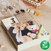 小熊相册 大6寸相册 影集 韩国插页式 宝宝相册 盒装200张