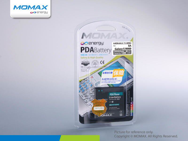 香港MOMAX 三星i9000电池 Samsung Galaxy S 电池 1300mAh