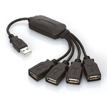 USB 八爪鱼集线器 HUB扩展 1拖4 USB2.0扩展