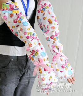 LXYS973 简家 金冠信用 蕾丝边花纹防晒袖套 透气性好 夏季必备