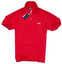 14.9元 LI TIGER 正品 红色 短袖 纯棉 翻领 polo衫
