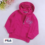 家家宝贝 FILA桃红色女童连帽外套 FI010509