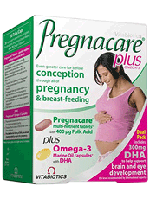 买3送1包邮：英国Pregnacare最佳孕妇营养品叶酸维生素鱼油