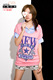 店主推荐 流行休闲人气款 粉色印花T恤