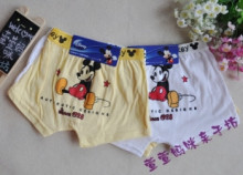 原单迪士尼Disney 男童平角内裤 宝宝米奇纯棉内裤 米老鼠短裤