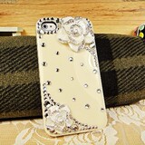 Mountain tea flower iphone4 cellphone shell Apple 4 rhinestone the iphone4s cellphone housing sets